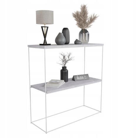 Safdie & Co. - Tavolo da ingresso in fattoria grigio, consolle in legno massello, utilizzabile come porta di ingresso, scrivania o mobili d'accento per decorare foyer, 150 x 34 x 80 cm