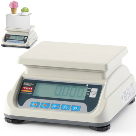 Bilancia per porzioni di gelato con omologazione LCD M RS232 20 g - 6 kg / 2 g (1/5)