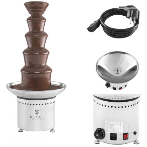 Fontana di cioccolato per cioccolato 5 ripiani 6 kg Royal Catering RCCF-65W4