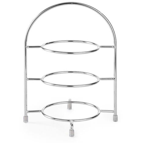 Espositore per 3 piatti, diametro 27 cm, acciaio - Hendi 425473 (1/2)