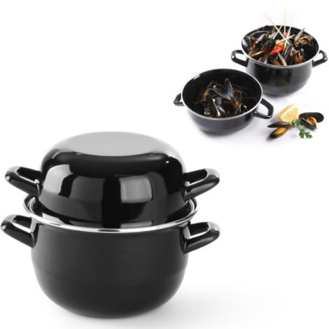 Pentola per cozze con coperchio 5 l - Hendi 625101 (1/5)