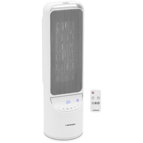 Stufa elettrica a colonna con telecomando 1200/2000 W (1/6)