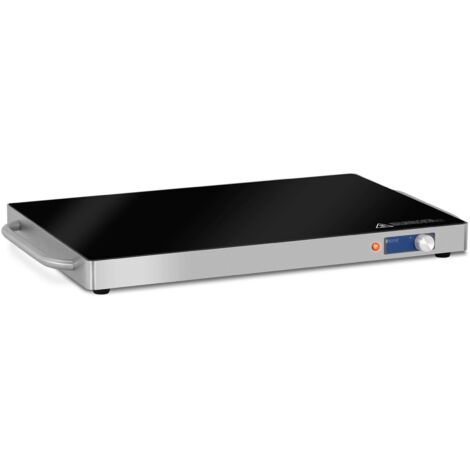 Vassoio riscaldante in vetro per catering con potenza regolabile 60-105 C 240 W (1/5)