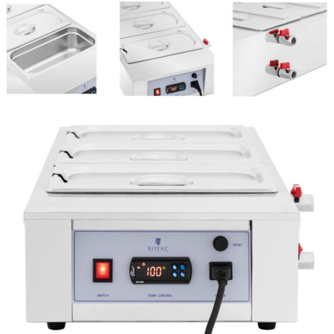 Scaldasalse elettrico per cioccolato, 3 x 3,2 l, 1500 W
