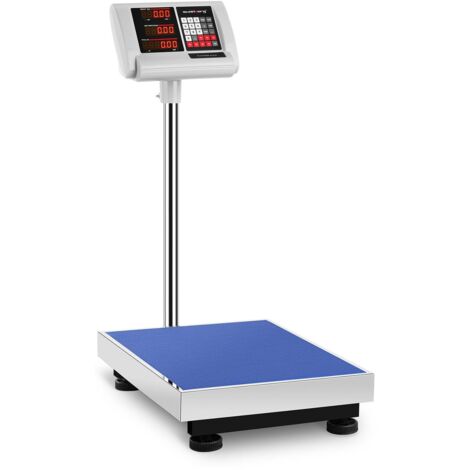 Bilancia a piattaforma da magazzino 40x50cm alimentazione + batteria 300kg / 50g