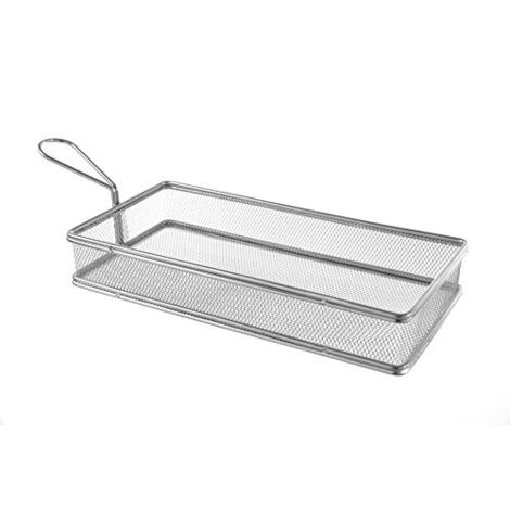 Cestino in miniatura per snack fritti, acciaio inox, 275x130x45mm - Hendi 426456