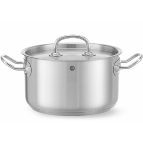 Pentola media con coperchio Kitchen Line 3,5 l diametro 200 x 115 h - Hendi 836200 (1/5)