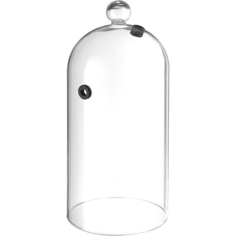Campana in vetro oblunga per affumicare alimenti su un piatto con apertura di 130 mm di diametro - Hendi 199657 (1/2)
