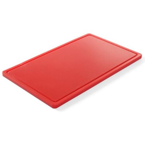 Tagliere per carne Haccp GN 1/1 rosso - Hendi 826010 (1/4)