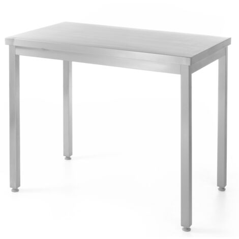 Tavolo con piano di lavoro per la cucina, acciaio centrale, 140x60cm - Hendi 811290 (1/2)