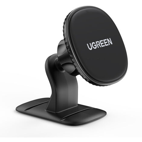 Supporto magnetico per telefono da auto, autoadesivo, per cruscotto, nero (1/5)