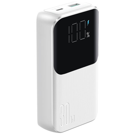 Mini power bank 10000mAh con cavi integrati JR-PBC06 30W bianco (1/5)