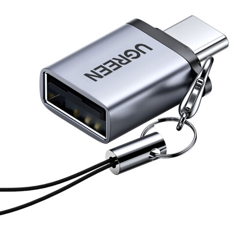 MEDIACOM Cavo Adattatore USB 3.0 Da Femmina A A Maschio Tipo C – Collegamento E Ricarica Veloce, Colore Grigio - 3