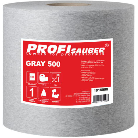 Tessuto non tessuto industriale ruvido ProfiSauber grigio 500 (1/4)