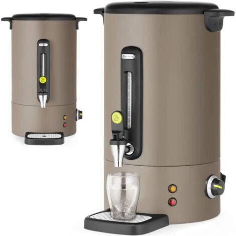 Bollitore per vin brulé con rubinetto e vaschetta raccogligocce 16 l 1650 W - tortora (1/4)