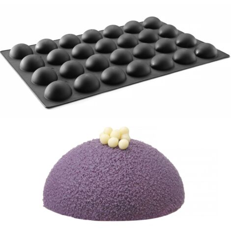 Stampo in silicone per praline, mousse, prodotti da forno 600 x 395 mm - semicerchio (1/3)