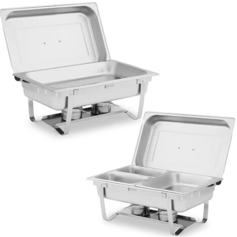 Scaldavivande a bagnomaria per piatti di pasta con contenitori GN 2 x 8l - set da 2 pezzi. (1/5)