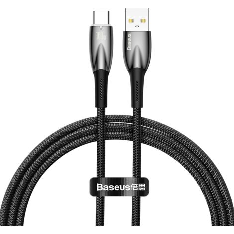 Cavo nero Starry Series USB-A - USB-C 100W 1m
