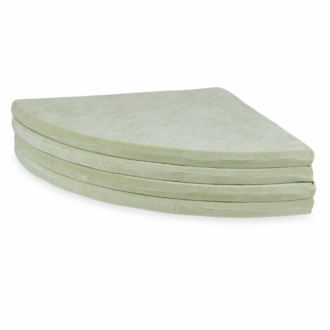 Tappeto da gioco per bambini 160 cm, rotondo, pieghevole, Velvet Soft, menta chiaro (1/4)