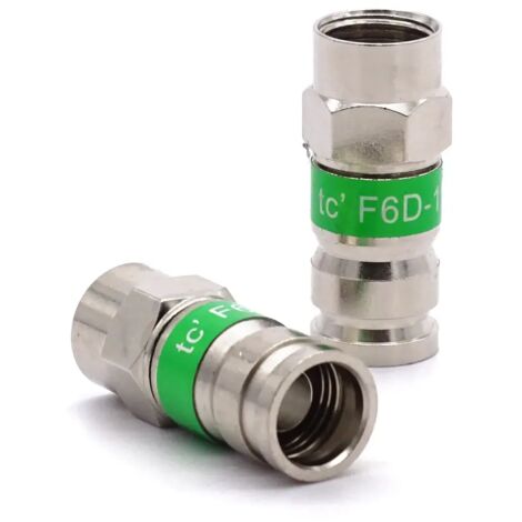 Connettore F COMPRESSIONE PCT tc' serie 9 verde