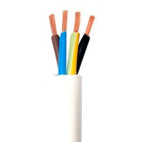 CAVO DI ALIMENTAZIONE H03VV-F OMY 4X0.75 BIANCO 300/300V - 100 MB - E113DC-YY001