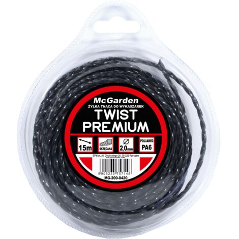 Filo per decespugliatore TWIST PREMIUM 2,0 mm 15 m - MG-200-0420