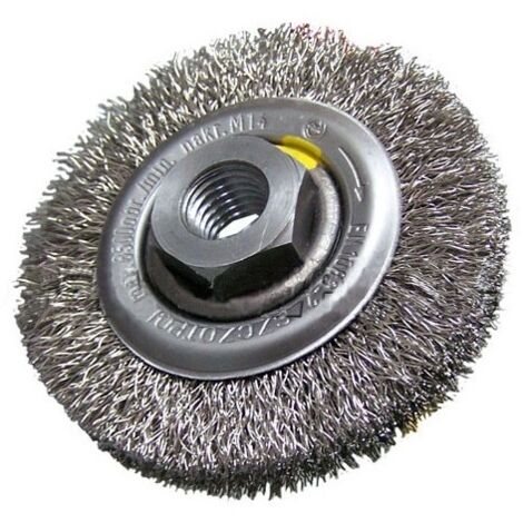 SPAZZOLA A DISCO FILO ACCIAIO M-14, FI110MM - SZ TG 110
