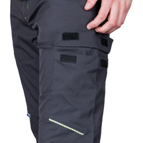PANTALONI DA LAVORO GRIGI ELASTICIZZATI MIX&MATCH TAGLIA XL - T N81-2981XL (1/4)