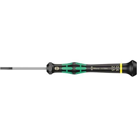 Cacciavite di precisione Wera nero verde 147 mm