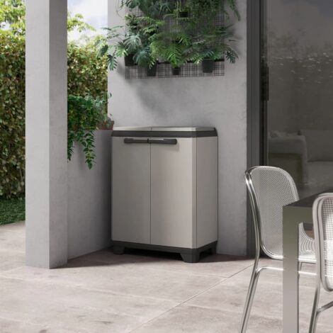 Keter – Armadio per raccolta differenziata 68x39x85H cm – Chiusura lucchettabile – Facile da assemblare con etichette identificative (1/5)