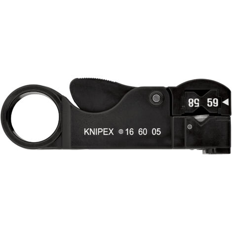 KNIPEX 16 60 05 SB Spelacavi per cavi coassiali 105 mm