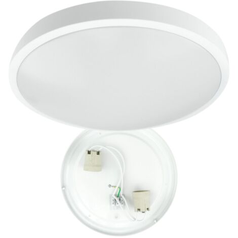 Plafoniera rotonda 2xE27 40W IP20 bianca Ecolight EC20443
