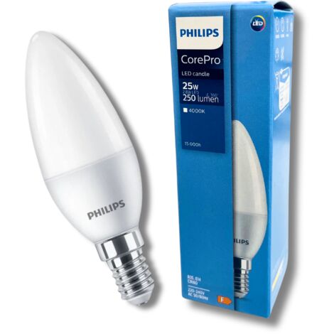 Lampadina LED E14 CANDELA 2,8W = 25W 250lm 4000K Neutra PHILIPS