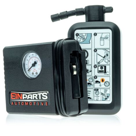 Kit di riparazione pneumatici auto EPAP10 (sigillante da 450 ml + compressore da 120 W) (1/5)