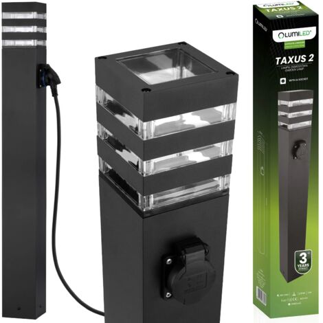 Lampione da giardino per esterni E27 LED con attacco TAXUS 2 80cm