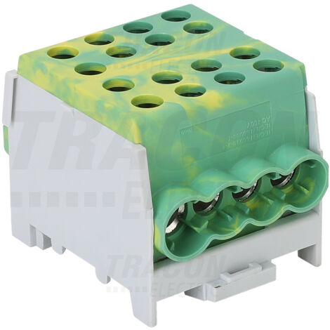 Connettore compatto per sbarre, verde-giallo 6-35mm2 125A
