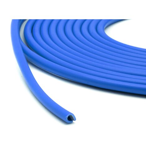 Striscia di protezione per il bordo della portiera dell'auto 5M PVC - insonorizzazione e sigillatura BLU (1/5)