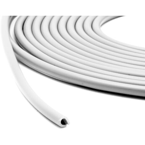 Striscia di protezione per il bordo della portiera dell'auto 5M PVC - insonorizzazione e sigillatura BIANCA