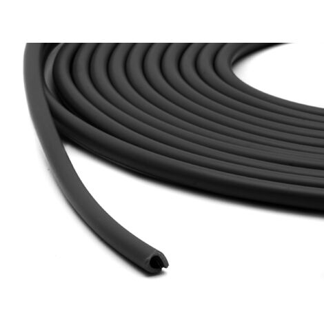 Striscia di protezione per il bordo della portiera dell'auto 5M PVC - insonorizzazione e sigillatura, NERA (1/5)