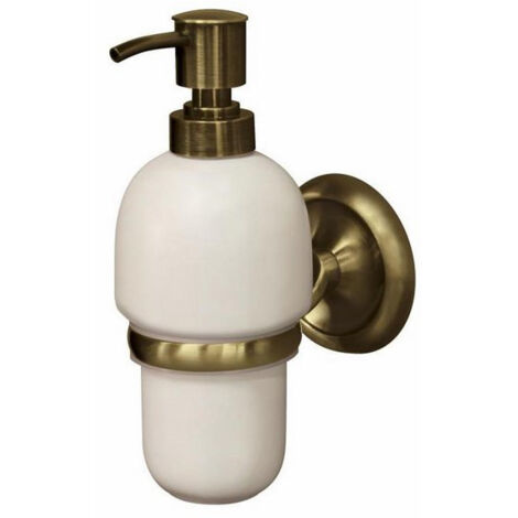 Dispenser di sapone liquido Deco, ottone anticato (1/2)