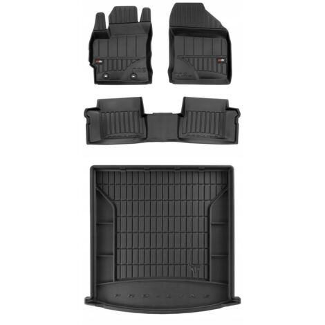 Edecor Tappetini In Gomma Per Toyota Auris II Hybrid (2012-2018) - Set Antiscivolo Con Bordo Rialzato 1,5 Cm - 2