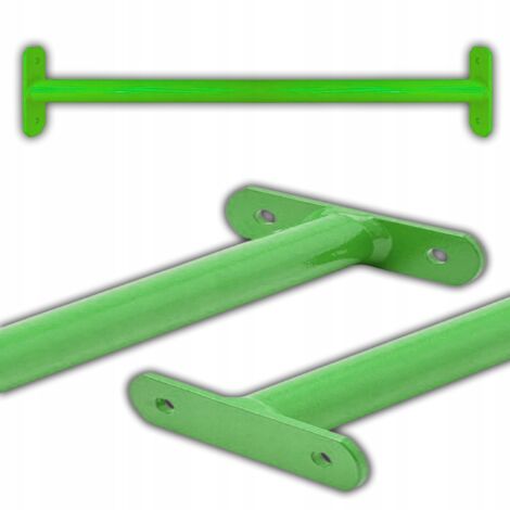 SUPPORTO PER BARRA DI TIRATURA IN METALLO PER GIARDINO, PALESTRA E PARCO GIOCHI 60 CM VERDE