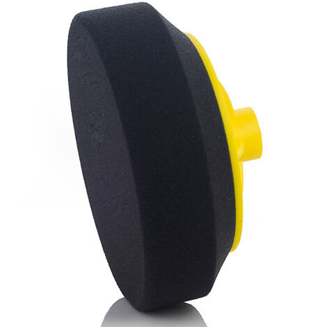 Tampone per lucidatura morbido 150 mm per filettatura M14, spugna, disco per lucidatura, nero ABW