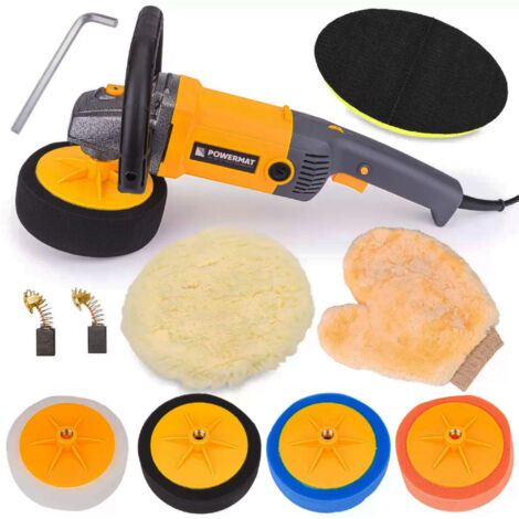 Lucidatrice per auto Powermat 2600W con controllo della velocità, spugne e accessori (1/5)