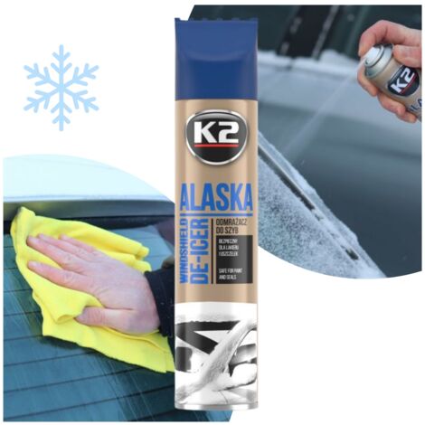 Spray sbrinatore professionale per vetri auto K2 ALASKA 300 ML