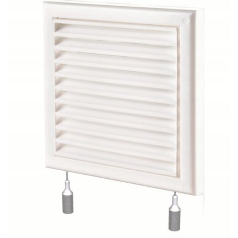 Griglia di ventilazione con serranda 154x154 fi 100
