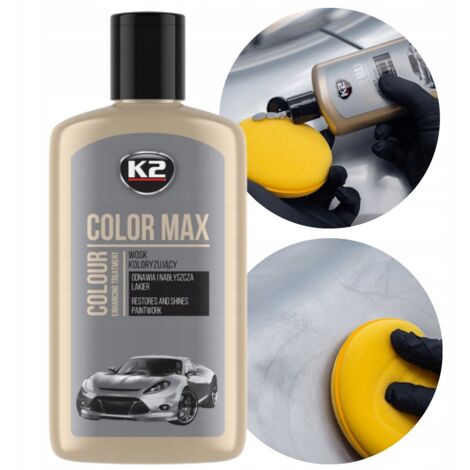 Pasta colorante per cera per auto K2 Color Max 250 ml Argento (1/5)