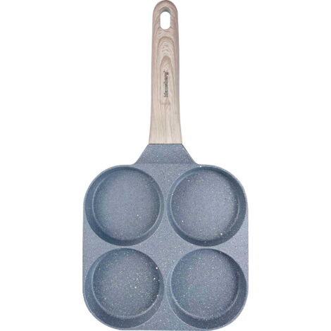 Teglia in marmo 4 in 1 per pancake, uova e frittelle, 18 cm, GRIGIO, KLAUSBERG KB-7822 (1/5)