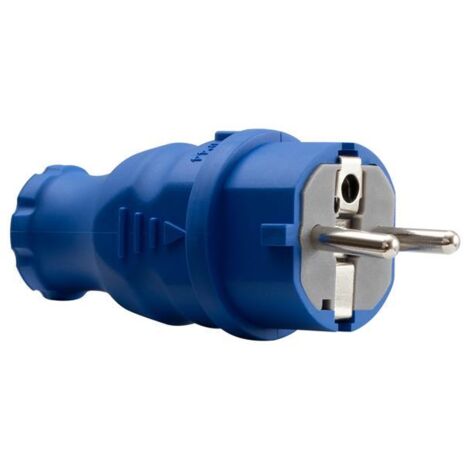 Spina in gomma NOVA 230V 16A IP44 blu (1/2)