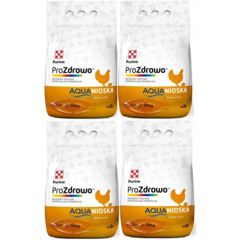 Purina ProZdrowo aqua deposizione 500 g miscela di mangime x 4 pezzi